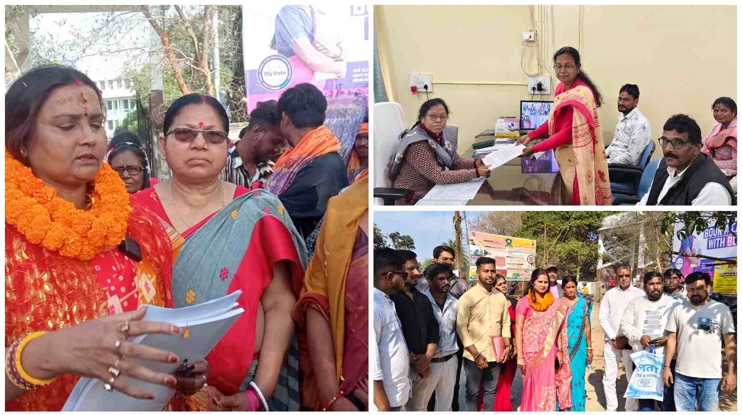 नगर पंचायत चुनाव की रणभेरी: जामताड़ा में अध्यक्ष पद के लिए तीन दावेदार मैदान में, नामांकन के साथ बढ़ी सियासी हलचल