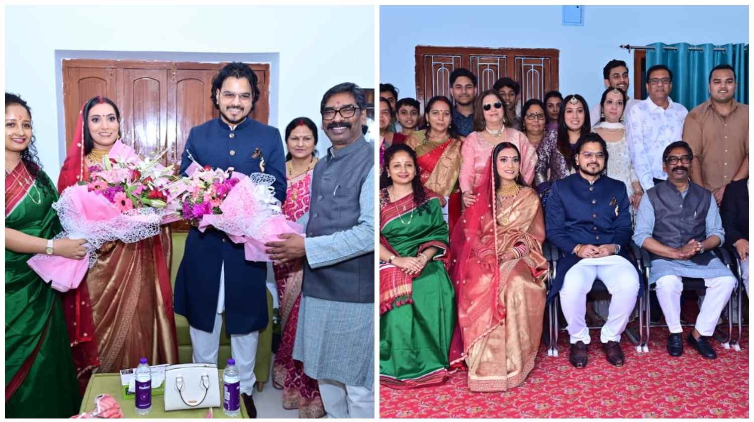 बोहरा में सजा शुभ अवसर: मुख्यमंत्री हेमन्त सोरेन ने नवदंपति को दिया आशीर्वाद