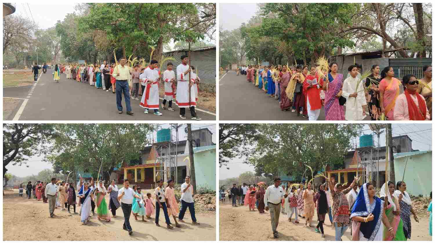 चित्तरंजन–मिहिजाम में आस्था की अनुगूंज: पाम संडे पर निकलीं भव्य शोभायात्राएं, गूंजा शांति और प्रेम का संदेश