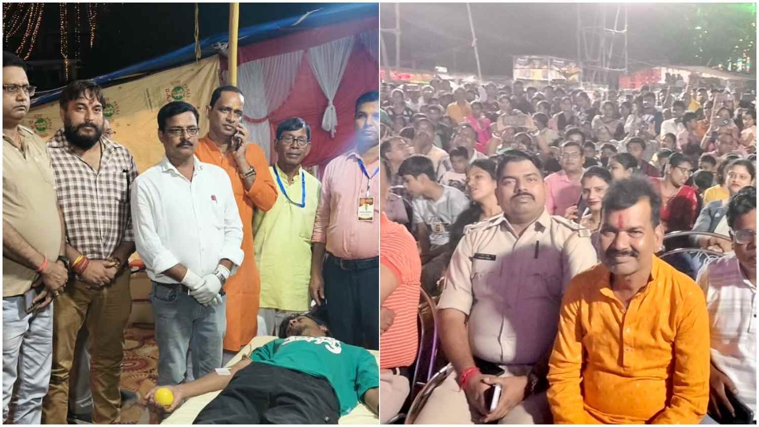 गणपति उत्सव में भक्ति के साथ मानव सेवा का संदेश, जामताड़ा में रक्तदान तो मिहिजाम में उमड़ा श्रद्धालुओं का सैलाब